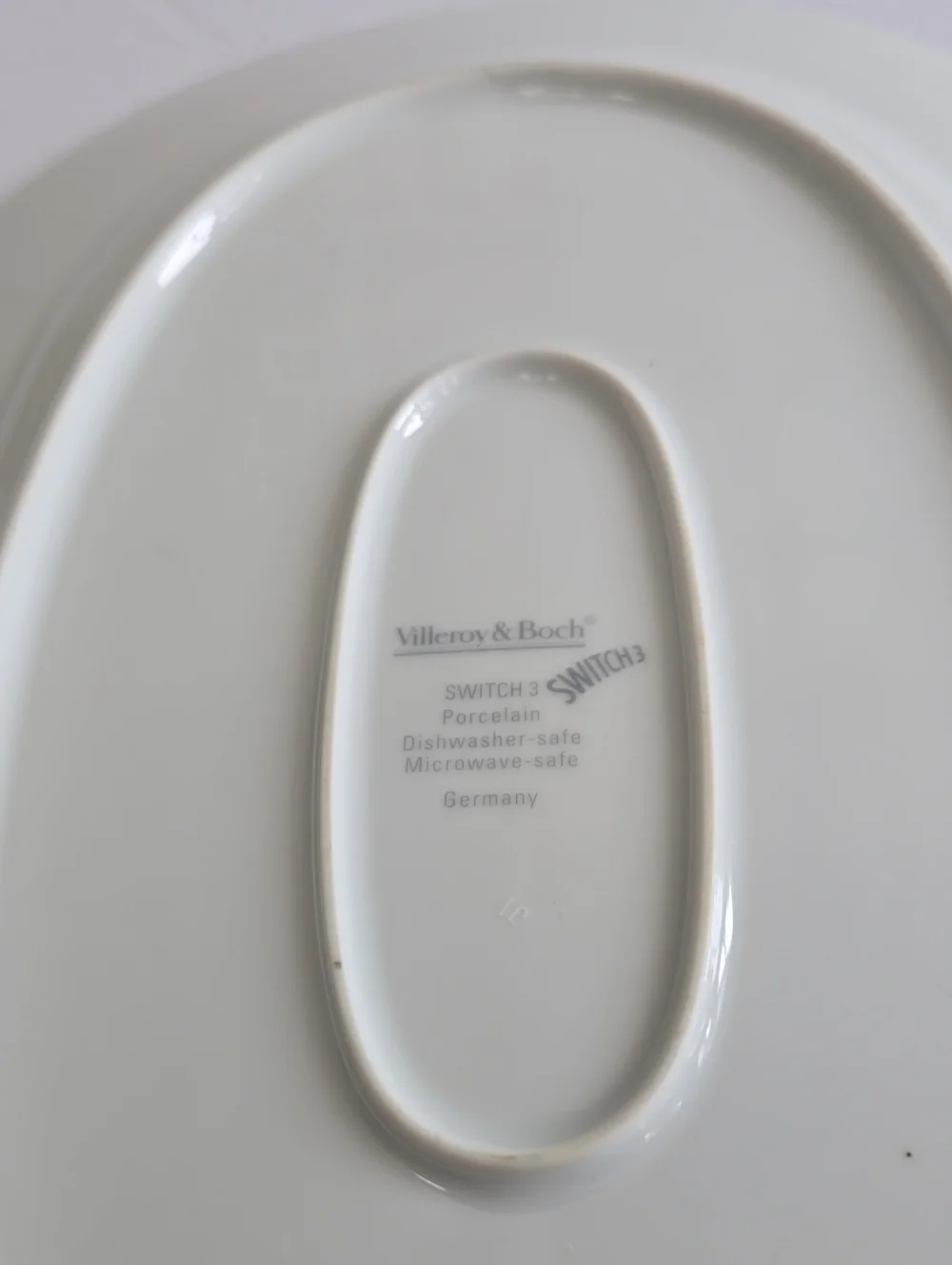 Villeroy & Boch Switch 3 Porcelain Oval Platter Blue Green Germany 13.75